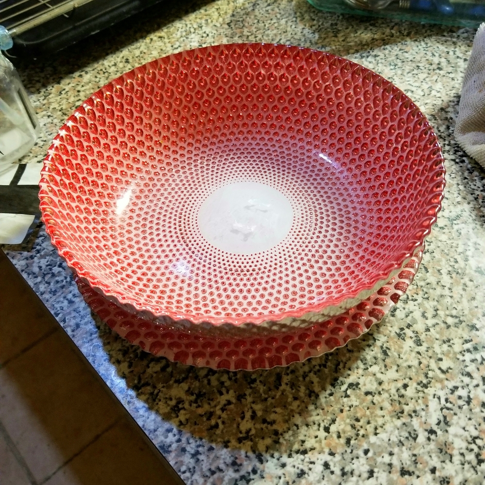 Decorative plate and bowl